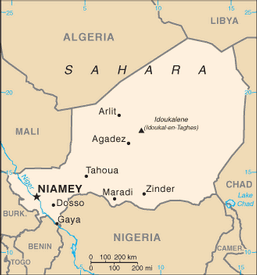 Map of Niger