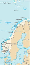 Map of Norway