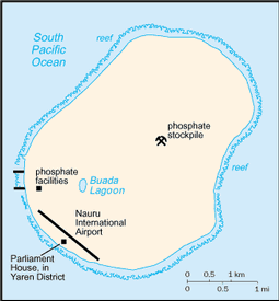 Map of Nauru