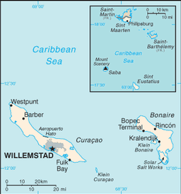 Map of Netherlands Antilles