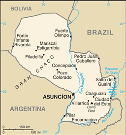 Map of Paraguay