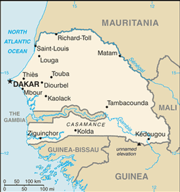 Map of Senegal