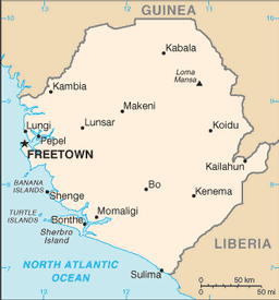 Map of Sierra Leone