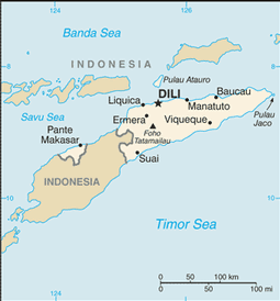 Map of Timor-Leste