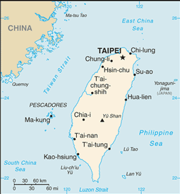 Map of Taiwan