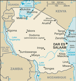 Map of Tanzania