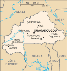 Map of Burkina Faso