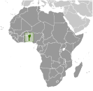 Location of Benin