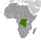 Location of Congo, Democratic Republic of the