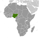 Location of Nigeria