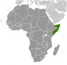 Location of Somalia