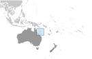 Location of Coral Sea Islands