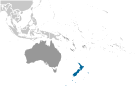 Location of New Zealand