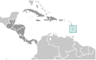 Location of Saint Lucia