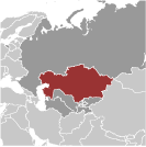 Location of Kazakhstan