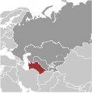 Location of Turkmenistan