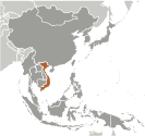 Location of Vietnam