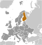 Location of Finland