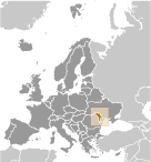 Location of Moldova