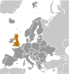 Location of United Kingdom