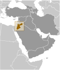 Location of Jordan