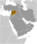 Location of Syria