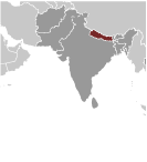 Location of Nepal