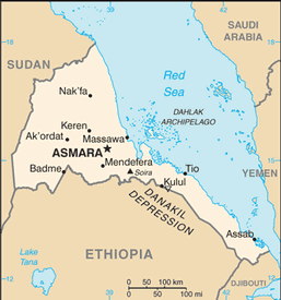 Map of Eritrea