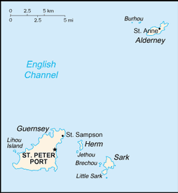 Map of Guernsey