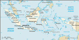 Map of Indonesia