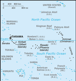 Map of Kiribati