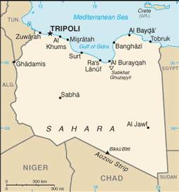 Map of Libya