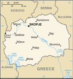 Map of Macedonia