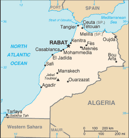 Map of Morocco