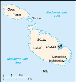 Map of Malta