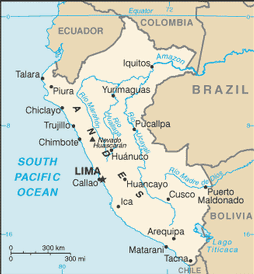 Map of Peru