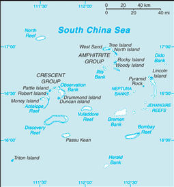 Map of Paracel Islands