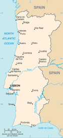 Map of Portugal