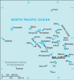 Map of Marshall Islands