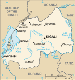 Map of Rwanda