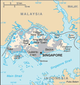 Map of Singapore