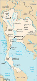 Map of Thailand