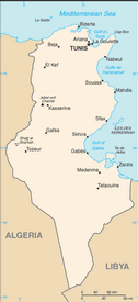 Map of Tunisia