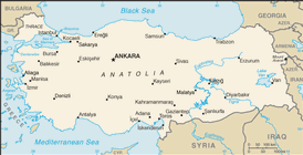 Map of Turkey