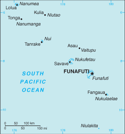 Map of Tuvalu