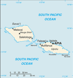 Map of Samoa