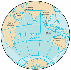 Map of Indian Ocean