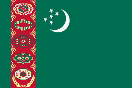 Flag of Turkmenistan