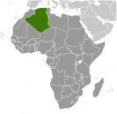 Location of Algeria