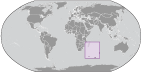 Location of French Southern and Antarctic Lands